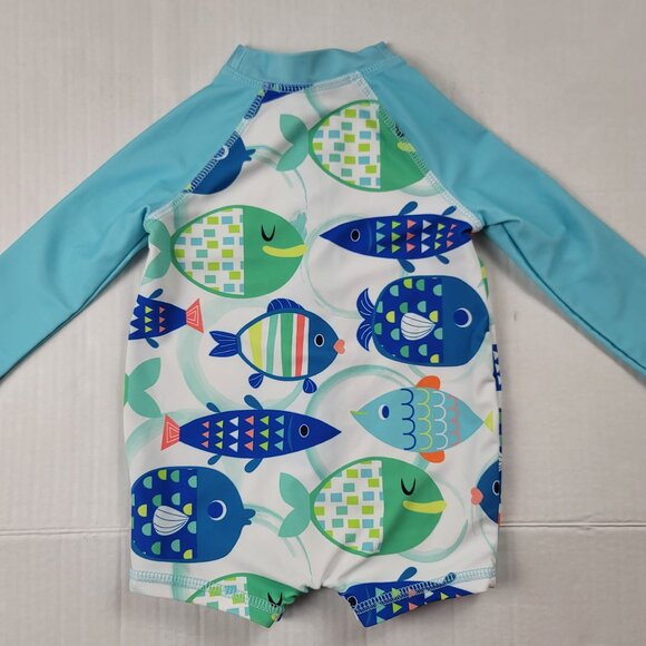 Ocean + Coast One Piece Full Zip Rashguard Swimsuit - Picture 3 of 8